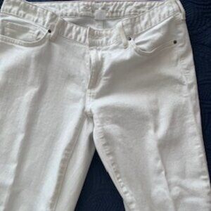 white jeans by Eddie Bauer